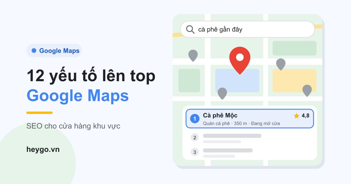 Minh họa bản đồ với nhiều ghim, kết quả tìm kiếm cà phê gần đây có Cà phê Mộc đứng đầu danh sách địa phương